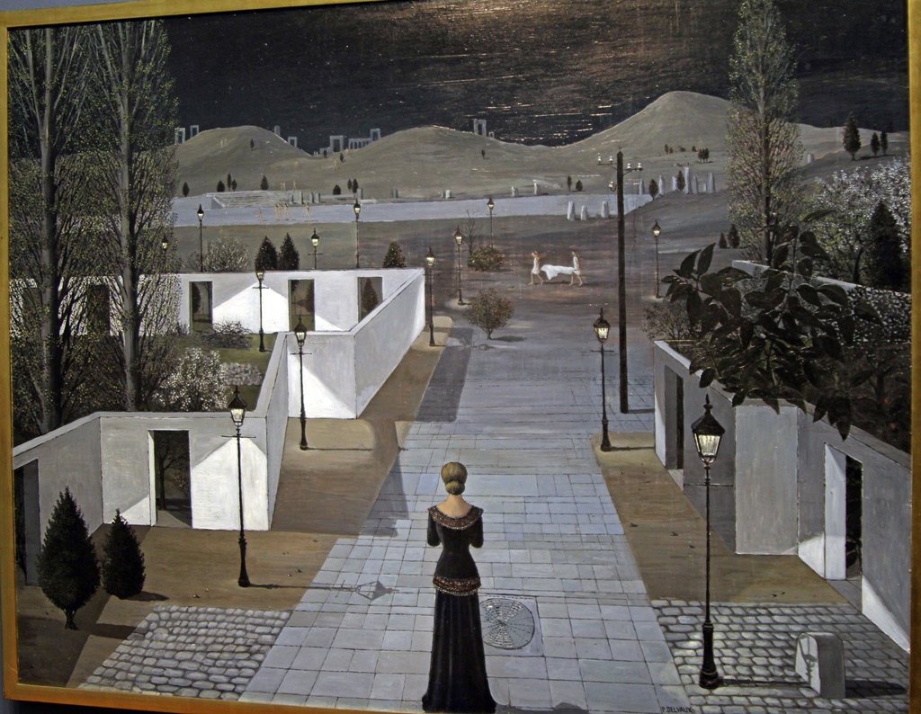 Landscape with Lanterns, Paul Delvaux (1958)